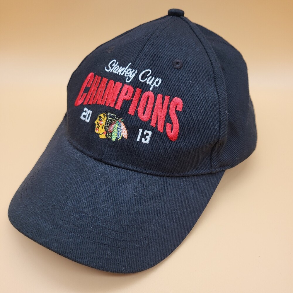 Chicago Blackhawks Hat Cap Stanley Cup Champions 2013 Fan Favorite Adjustable